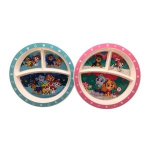 Playtex Baby PAW Patrol Divided Toddler Plates Set Non-Slip Bottom 7” BPA Free